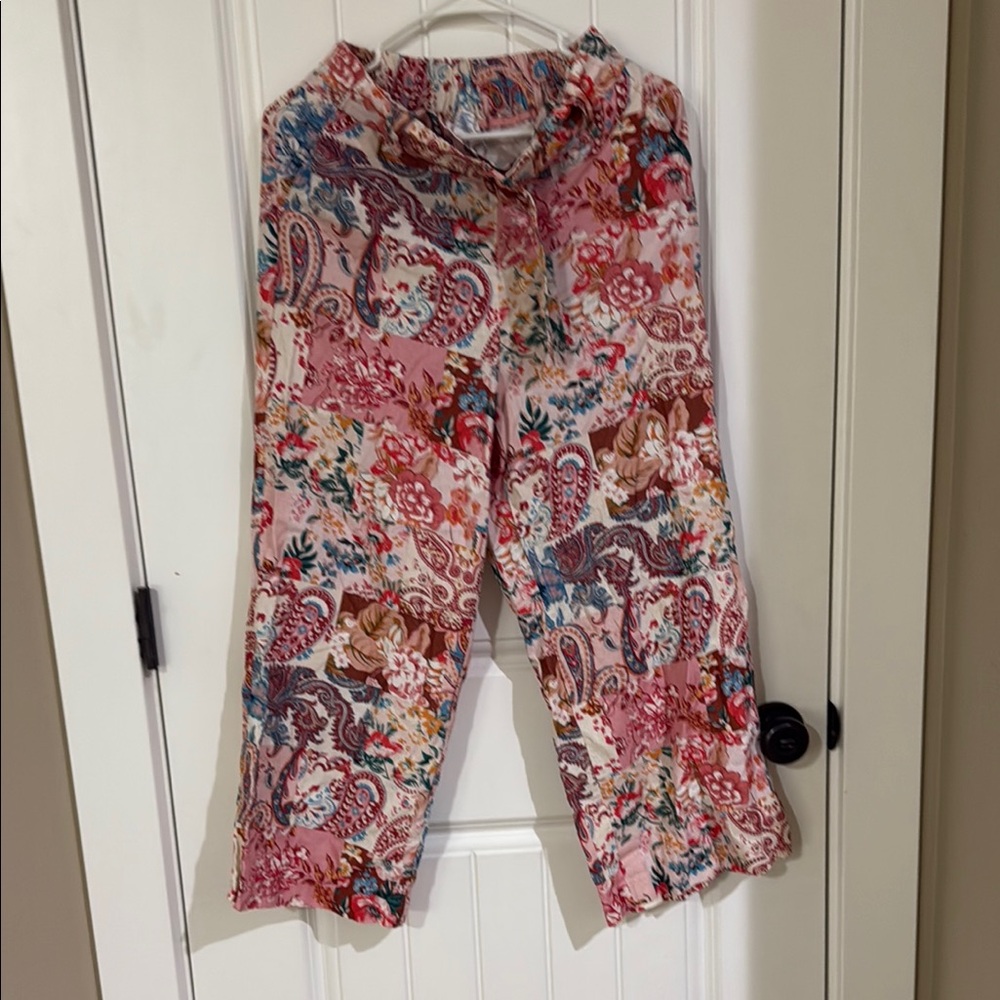 Floral Patchwork Pants